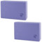 PERPETUAL Bloque de Yoga Liso - 2 Unidades - Espuma EVA Andideslizante - Soporte para Yoga y Pilates - Mejora tus Posturas, Flexibilidad y Equilibrio - Resistente Sudor