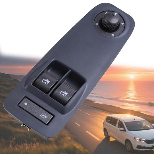 Slakerbe Fensterheber Schalter Schalteinheit,1608705680 Elektrische Autofensterheber Hauptfensterschalter Schaltelement kompatibel für Fiat Ducato 3 für Citroen Jumper 2 für Peugeot Boxer 2