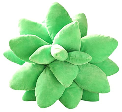 Dualoai Sukkulenten Kaktus Dekokissen, Gemütliches Polster, Landhausstil, Wohnaccessoire, Spielzeug, grün 25cm