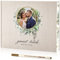 AISBUGUR Gästebuch Hochzeit, Polaroid Hochzeit Gästebuch Empfang 100 Seiten Dickes Papier Hardcover 8 x 10, Gästebuch Hochzeit Personalisiert Alternative mit Markierungen Stift Beige