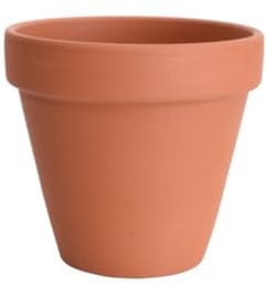 Tontopf Pflanztopf Blumentopf - für alle Pflanzen - innen und aussen - robust wiederverwendbar langlebig - Naturprodukt für mehr Bewusstsein (10 Stück - Innen Ø 4,1cm - Höhe 4cm)