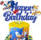 Jofiesu Cartoon Birthday Cake Toppers,Cartoon Party Decorations - cake topper cupcake toppers for kid, Birthday Party Decorations (Navy)