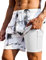 KBVOT Badehose Herren mit Kompression Liner Schnelltrocknend Badeshorts Männer Kurz Boardshorts Schwimmhose 2 in 1 Badehosen mit Innenhose Surfen Strandhose