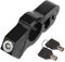JNNJ Aluminium-Legierung Motorrad Lenkerschloss Universal, Motorradgriff-Sicherheitsschlösser Zur Sicherung Ihres Motorrads, Grip Security Locks Sportfahrräder(Schwarz)
