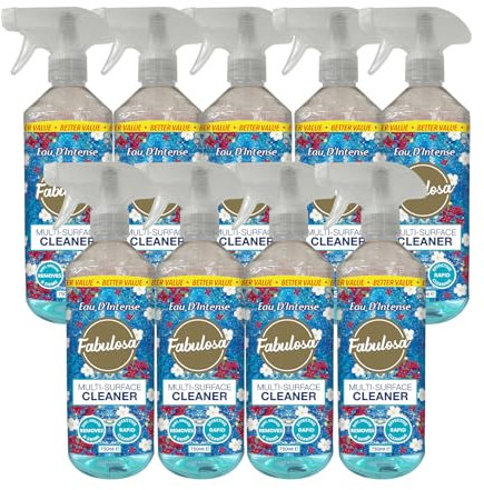Spray multi-surfaces Fabulosa, nettoyant multi-surfaces tout usage, 750 ml, vendu par lot de 9 unités, Intense