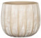 Scheurich Runa, Blumentopf aus Keramik, Farbe: Washed Cream, 22,57 cm Durchmesser, 19,5 cm hoch, 13 l Vol.