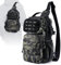 Angelgerätetasche mit Rutenhalter Angeln Sling Bag Crossbody/Schulter Angeln Rucksack Brust-Rucksack Tackle Aufbewahrungstasche Fish Carry Rucksack für Angeln Camping Wandern Reisen Radfahren