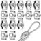Yuanchu 15 Stück M3 Drahtseilklemme,304 Kabelklemme Drahtseilklemmen 3mm Seilklemme Edelstahl Edelstahl Drahtseile Clip Simplex Klemme für Drahtseil Stahlseil Wäscheleinenspanner Markise Fixiert (M3)