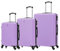 CELIMS - 3-teiliges Koffer Kofferset | Kabine + Medium + Groß | Reisekoffer ABS Lightweight | Kofferset 3 | Violett