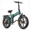 Fafrees ENGWE E-Bike Engine PRO 2.0, Hochleistungs-Elektrofahrrad, Urban Mountain Dual Purpose 20 Zoll Elektrofahrräder, 52V 16AH Akku, 49-110KM Ultra Long Range (Grün)