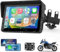 Kabelloser 5 Zoll CarPlay & Android Auto Bildschirm für Motorrad, Tragbares IPS-Touchscreen, GPS/Bluetooth/Sprachsteuerung/IP67 Wasserdicht, Unterstützung für Siri/Google Assistant