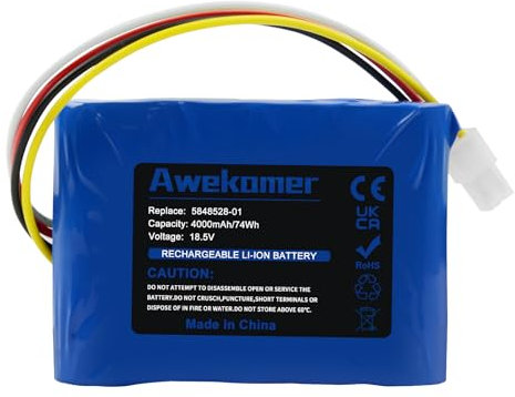Awekamer 18,5V 4000mAh Lithium Ersatzakku für Gardena Sileno R100Li R100LiC R130Li R160Li für Husqvarna 310 315 2015-2017 Version