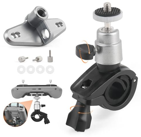 TGHongKy Fahrradhalterungsadapter für RC RC2 Ersetzen Fernbedienung Fahrradständer Adapter für DJI Air 3/Mini 4 Pro/Mini 3/Mini 3 Pro Drohnen-Fernbedienung Fahrradständer Adapter inkl Reiten Halterung