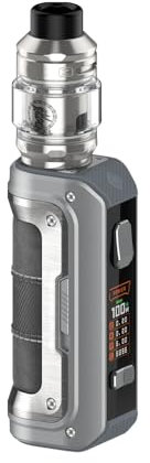 For Geekvape Max100 Kit 100 W (Argent) 5,5 ML Z Sub Ohm 2021 Tank Atomiseur Résistance Z Coil 0,2Ω/0,25Ω Batterie 21700/18650 [Batterie exclue] Original Kit Aegis Max 2 Mod Vape - No Nicotine