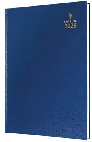 Collins 35 Desk Diary A5 Week To View 2026 Blue 35.60-26