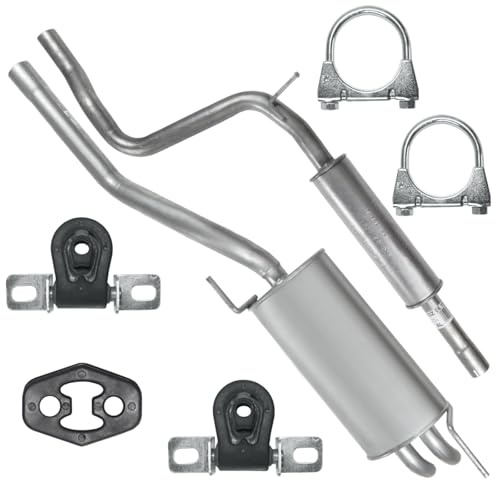 FERROZ Auspuff für VW Caddy II 2 1995-2004 | Mitteltopf und Endtopf, Motoren: 1.7 SDI -1.9 SDI -1.9 TDI