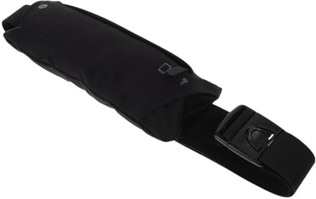 Toddmomy Leichte Outdoor Laufgürteltasche aus Polyester mit Verstellbarem Riemen Schlanke Unisex Brust und Hüfttasche für Wandern und Tägliches Pendeln Schwarz