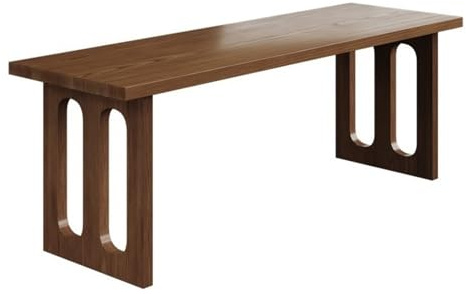 ZENGXJYCQINGJIANG Gaming Desk Modern Solid Wood Home Office Desk with Stable Frame, Simple Style Rectangle Study Writing Dining Table(L)