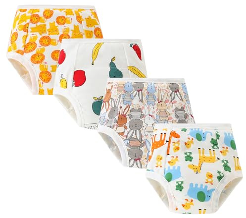 SEAUR Training Underpants Baby Cotton Underwear Comfortable Toddler Toilet Training Pants Nappy Cover Knickers Washable 2-3 Years
