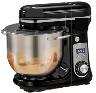 Batidora De Pie For Cocina, Licuadora, Motor Silencioso, Batidor De Huevos Y Crema, Amasadora, 6 Velocidades, 1200 W, 6 L, CC FáCil De Usar