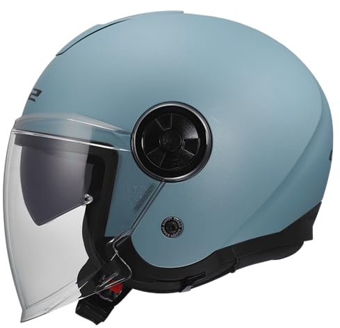 LS2, Jet Motorradhelm CLASSY SOLID Pearl Blue, M