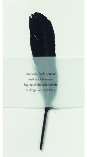 räder Wohnzubehör GmbH Weiße Trauerkarte Und eine Seele spannte weit ihre Flügel aus.