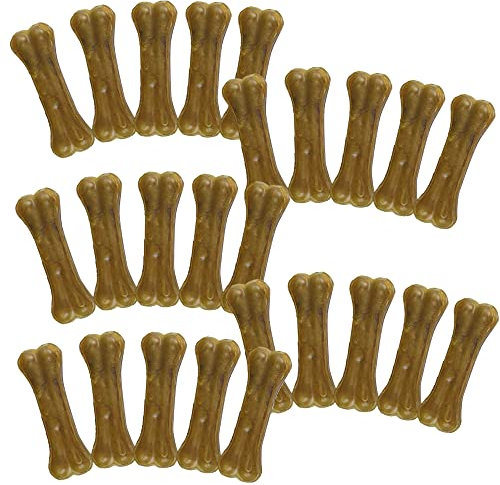 Schecker Hundeknochen - Kauknochen Rinderhaut - 25 Stück á 13cm - ca. 1500g - Hundeknochen von Rind - getreidefrei