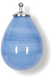 HEIDE HEINZENDORFF Einhängerpaar Tropfen Himmelblau, 12 x 16 mm