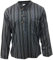 SHOPOHOLIC FASHION Mehrfarbig Mix Dharke Streifen Leicht Bequem Traditionell Opa Hemd Hippie S M L XL XXL XXXL - Schwarz Mix, 3XL