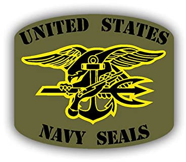 Aufkleber/Sticker United States Navy Seals Army Spezialeinheit Naval 8x9cm A701