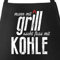 MoonWorks Grill-Schürze Mann mit Grill sucht Frau mit Kohle schwarz unisize