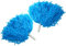 VGEBY Cheerleading Pompoms Set für Cheerleading Girl, Zubehör für Tanzparty, 2 Stück (blau)