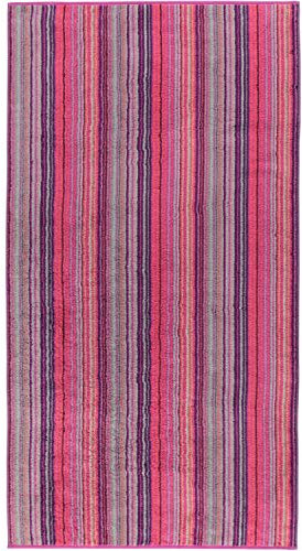 Cawö Home Handtücher Luxury Home Multistripe 601 Beere - 82 Duschtuch 80x150 cm