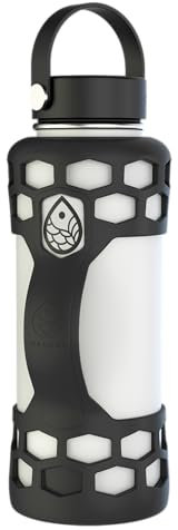 REUZBL Silicone Boot Sleeve Protector with Handle – Compatible with Hydro Flask 40oz – Protective Bottle Bumper for Stainless Steel Water Bottles