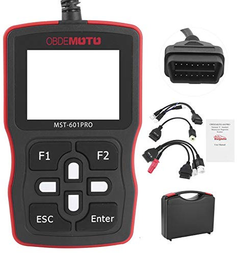 EBTOOLS Herramienta de diagnóstico OBD2, escáner de Motocicleta Lector de código OBD2 Herramienta de diagnóstico automotriz Escáner OBD2 Lector de código de Motor de Falla de Coche