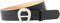 Aigner Logogürtel Cybill Silber 125090, Schwarz-85 cm