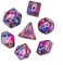 Cusdie 7-Die DND-Würfel, Polyedrisches Würfel-Set gefüllt mit Galaxie-Auge, für Rollenspiele, Dungeons and Dragons, D&D Dice MTG Pathfinder (Orange)