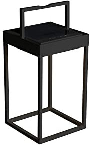 Konstsmide Solar/Akku-Laterne Portofino | schwarz | Dämmerungssensor | 7815-750, 18,5x15,5x30cm