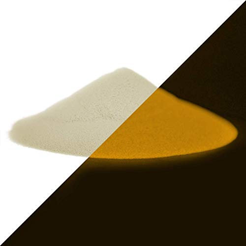 lumentics Polvo de Color Que Brilla en la Oscuridad, Naranja Natural, Rojo, 40 g, Pigmento de Color Que Brilla en la Oscuridad, Polvo Luminoso