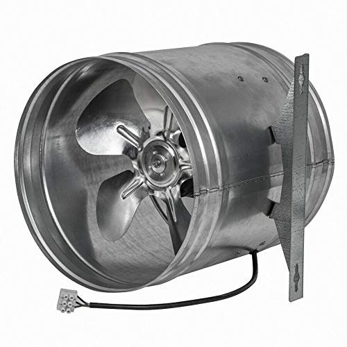 Armar Trading LTD Metal Inline Extractor Fan 200mm / 8 with Fitting Bracket Duct Ventilator