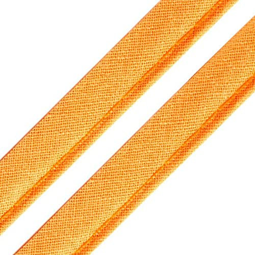5m Paspelband Stoffband Nähkante Paspelschnur zum Nähen 10mm breit Farbwahl, Größe:10mm, Farbe:gelb