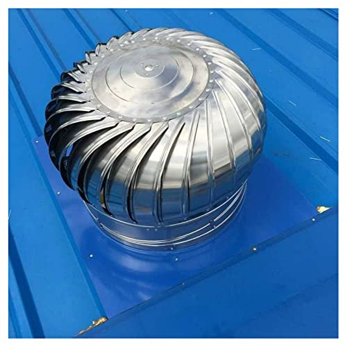 SHUITUKOUU Dachventilator Edelstahl,Drehbarer Kugelaufsatz,Turbine Ventilator,Edelstahl Auspuff Cap Flue Wasserdicht Vent,Kaminhut für Industrieanlagen Bauernhöfe Wohnzimmerkamine,110mm