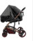 Zanzariera universale per passeggino, in rete per passeggino, protezione completa, parasole, zanzariera per passeggino, copertura per passeggino, culla da viaggio, culla