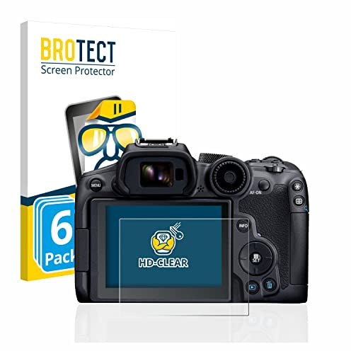 BROTECT 6 Stück Schutzfolie für Canon EOS R7 Displayschutz Folie Made in Germany, Ultra-Klar