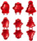 Christmas One-Press Hand Pie Maker, 3Pcs Christmas Cookie Moulds Hand Pie Maker, Festive Cute Mini Pie Maker for Party Pastry Making Baking (A)