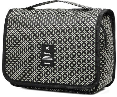 Sechunk Trousse de toilette de voyage étanche à suspendre multifonction