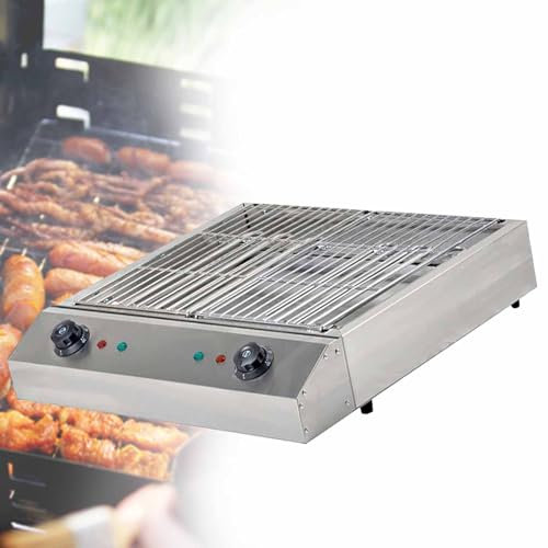 SACLMD Parrilla sin Humo,Parrilla de Barbacoa portátil,Parrilla eléctrica para Interior,Parrilla Interior de Acero sin Humo,Parrilla eléctrica para Interior sin Humo,D082-110V