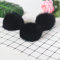 10 Stück 8CM Kunstfell Pompon,Kunstfell Bommel Fellbommel für Mützen Tasche Beanies Taschenanhänger Schlüsselanhänger Fellbommel DIY Fell Pom Poms für Schuhe Schals Anhängern Dekoration -Schwarz