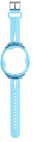 Silikon-Armband kompatibel für Tamagotchi Uni (2023), Haustier Spielkonsole Uhrenarmband Gaming Uhrenarmband Armband Kette (nur Band) (Blau)