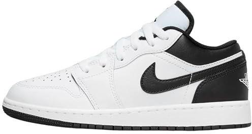 Jordan 1 Low - Zapatillas unisex blanco/negro, modelo 553560 132, Color blanco., 38 EU Stretta